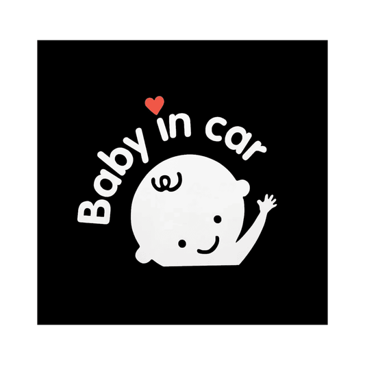 reflective baby in car decal for vehicle safety