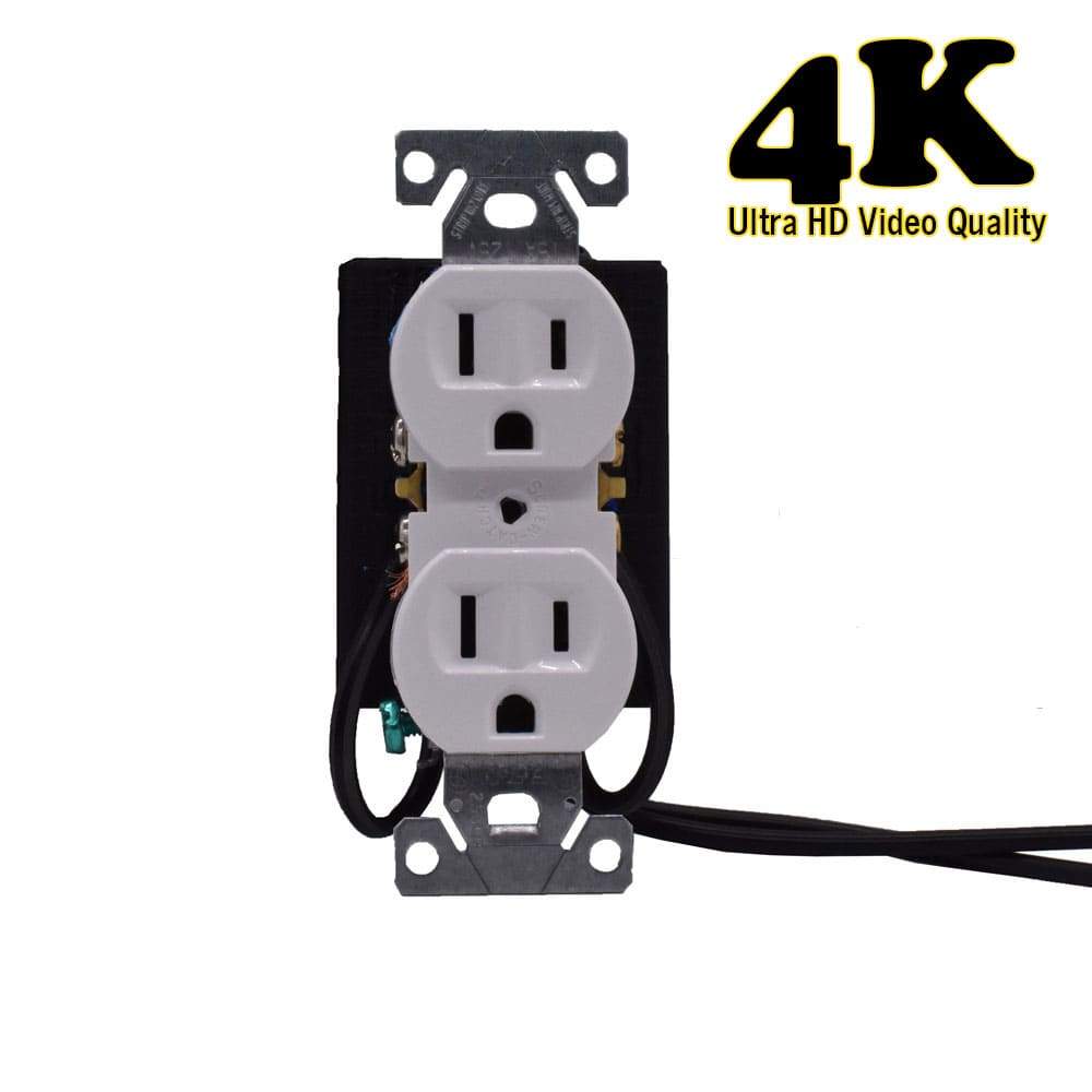 4K WiFi Spy Functional Electrical Outlet Camera