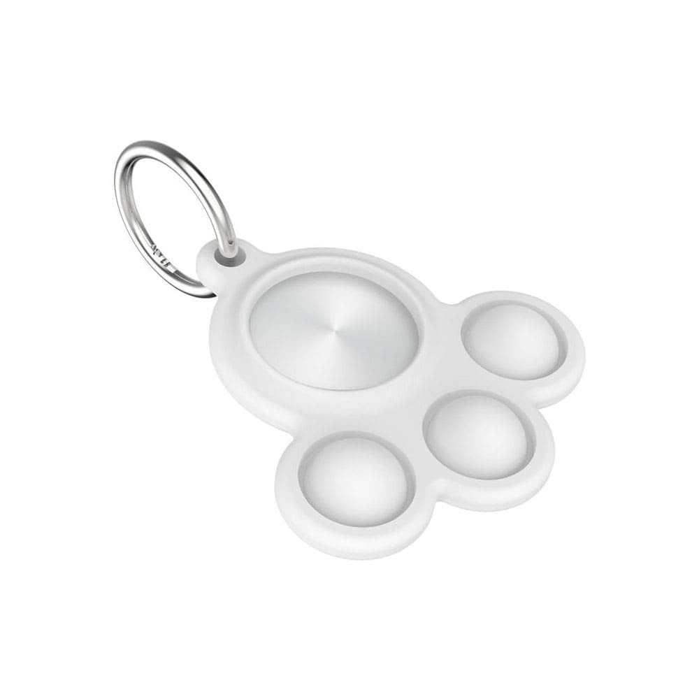 AirTag Protective Case & Keyring - Pet Paw Pop Bubble