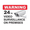 Video Surveillance Notice Sign &amp; Camera Warning Decal