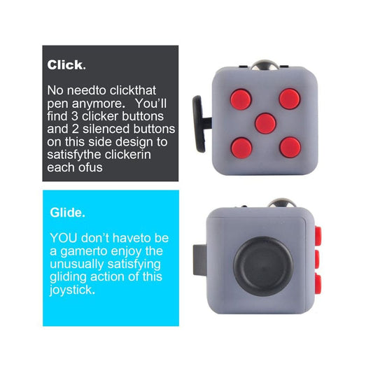 Fidget Cube Stress Relieving Toy - SSS Corp.# - variant_sku# - Fidget Cube Stress Relieving Toy
