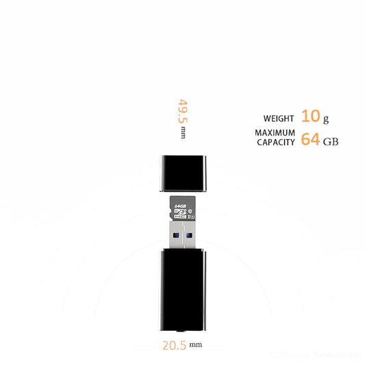 Mini USB Voice Activated Sound Recorders with OTG Function - SSS Corp.# - variant_sku# - USB Sound Activated Voice Recorder Mini