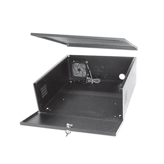 Video Recorder Lock Box with Fan - SSS Corp.# - variant_sku# - Video Recorder Locking Box Safe with Fan