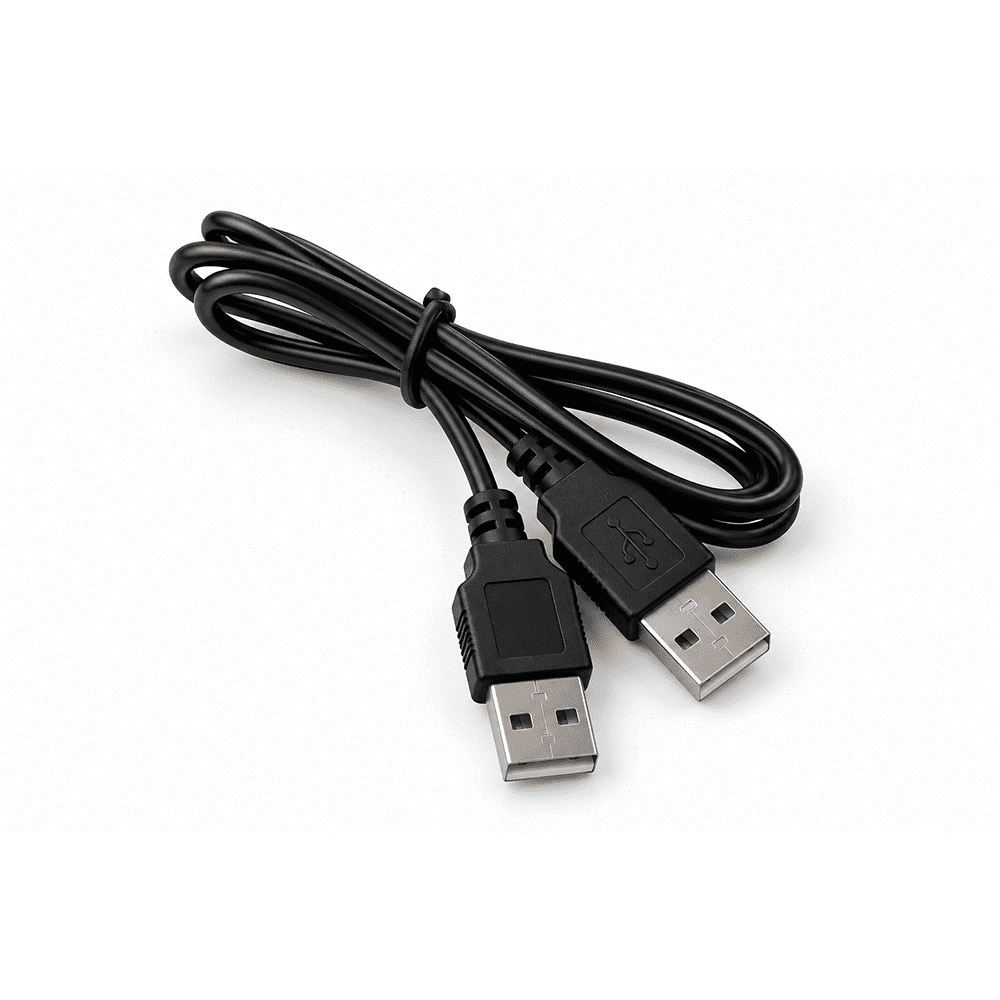 2-foot USB 2.0 Type-A male to male data cable