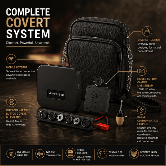 Professional Discreet Surveillance & Live Communication System