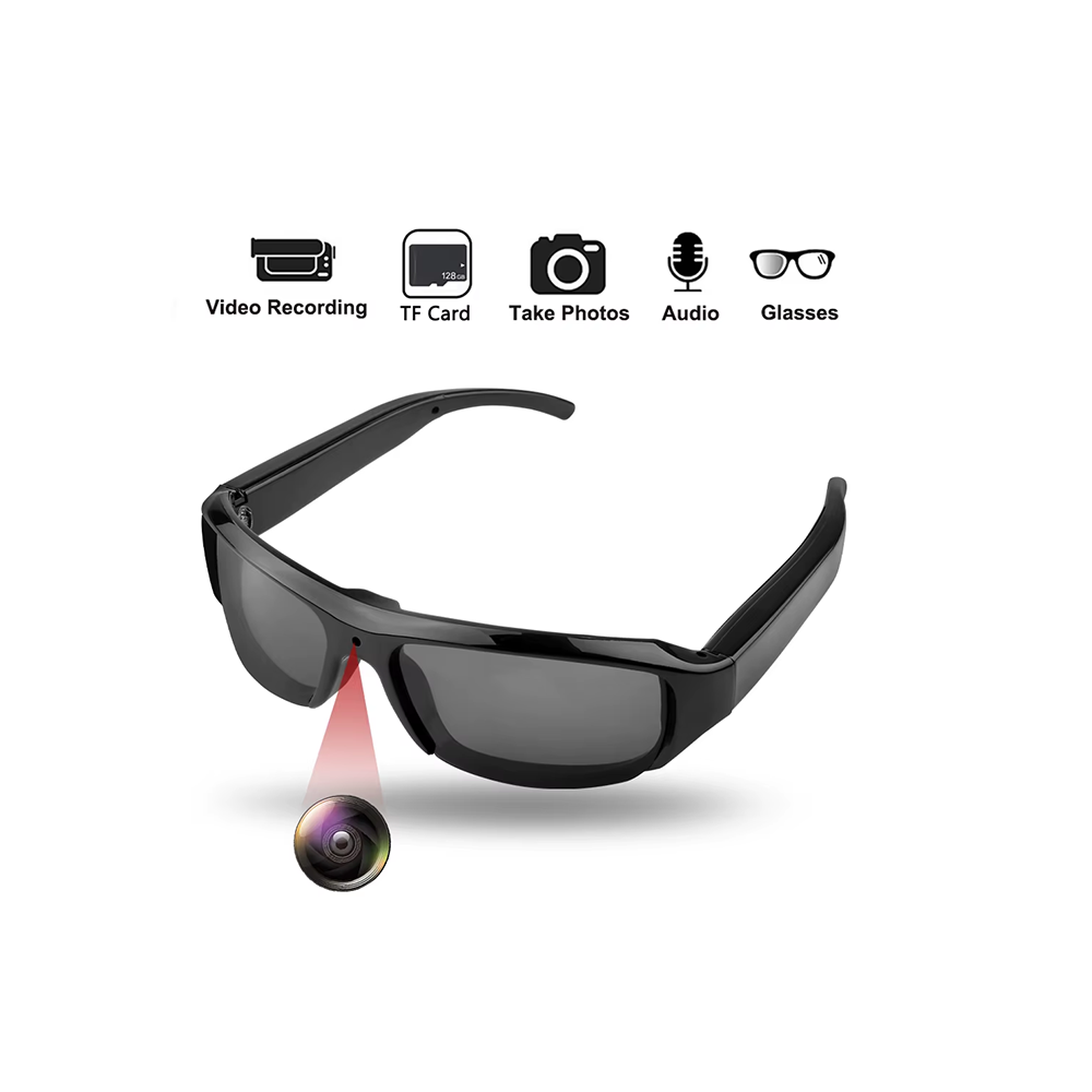covert video recording eyeglasses for investigations