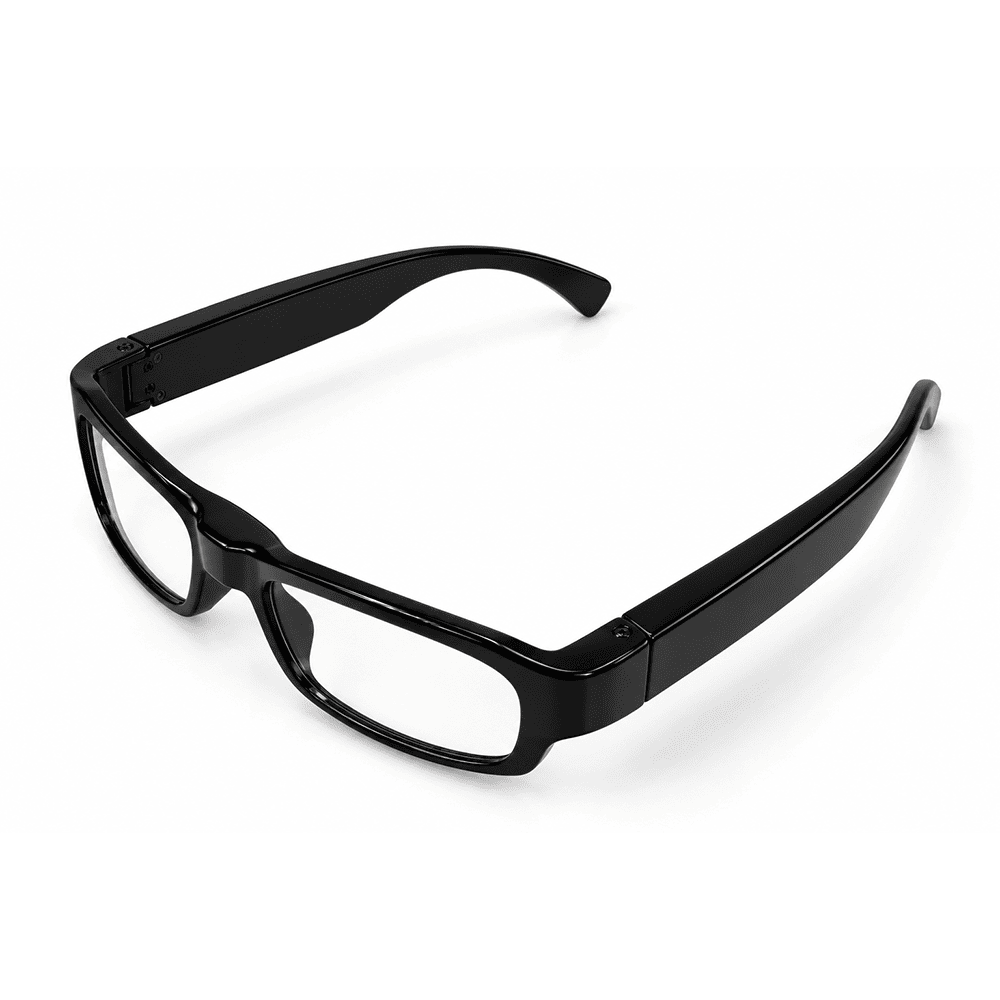 clear lens hidden camera glasses