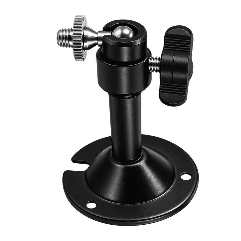 Metal mini camera stand with round mounting base