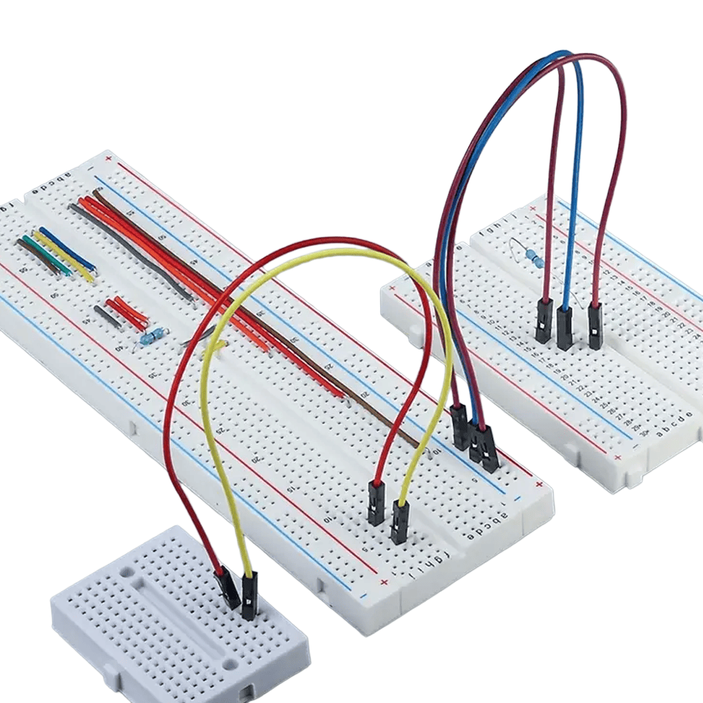 small solderless breadboard with removable power rails