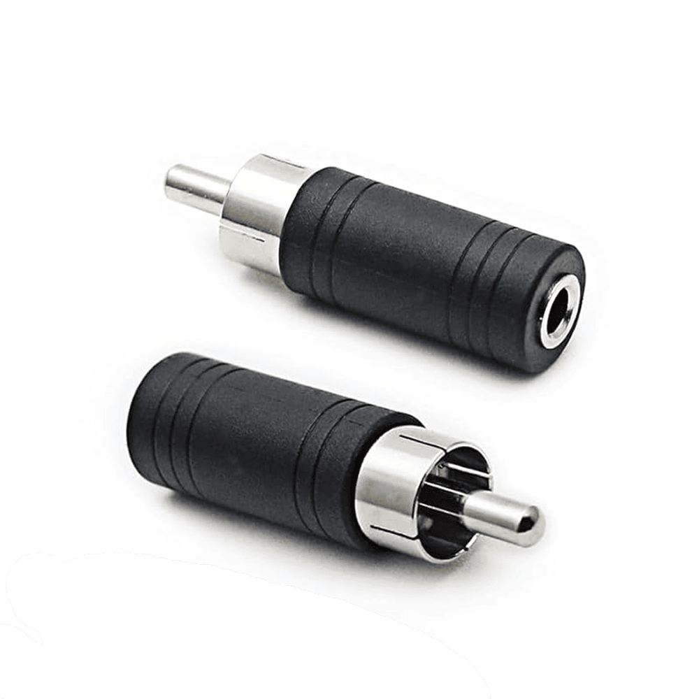 Mini-RCA Mono Female to RCA Plug Adapter