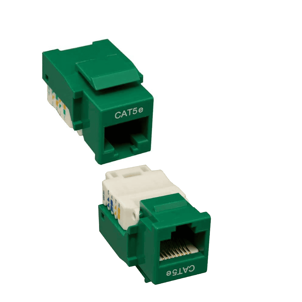 tool-less Ethernet wall jack for easy installation