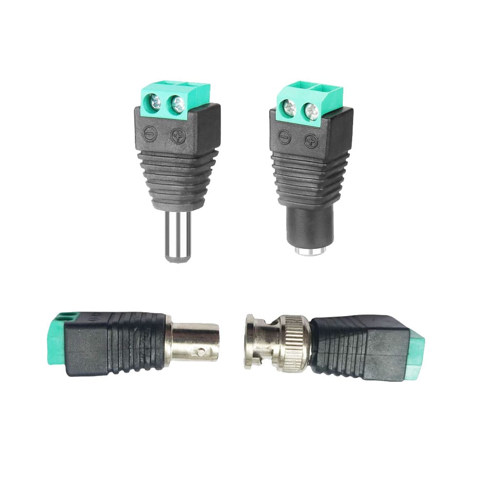 CCTV Balun Connectors for Analog Camera Install - SSS Corp.# - variant_sku# - CCTV Balun Connectors for Analog Camera Install