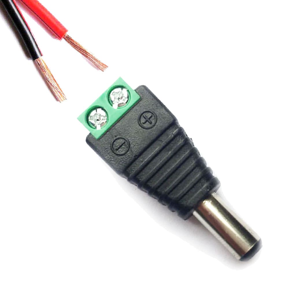 CCTV Balun Connectors for Analog Camera Install - SSS Corp.# - variant_sku# - DC Male Balun Plug Connector