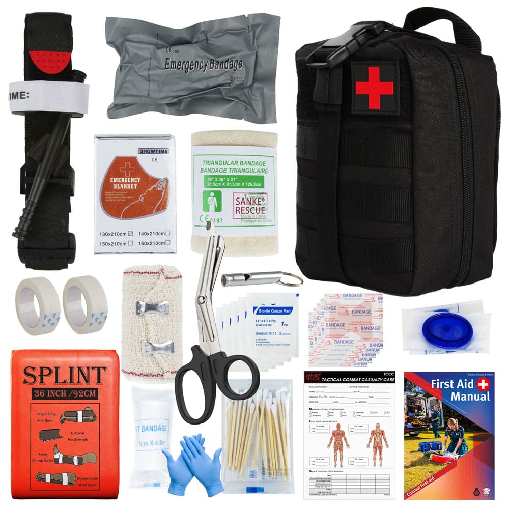 Compact IFAK First Aid Kit - 18 Must Have Survival Items - SSS Corp.# - variant_sku# - Emergency Preparedness - IFAK First Aid Kit