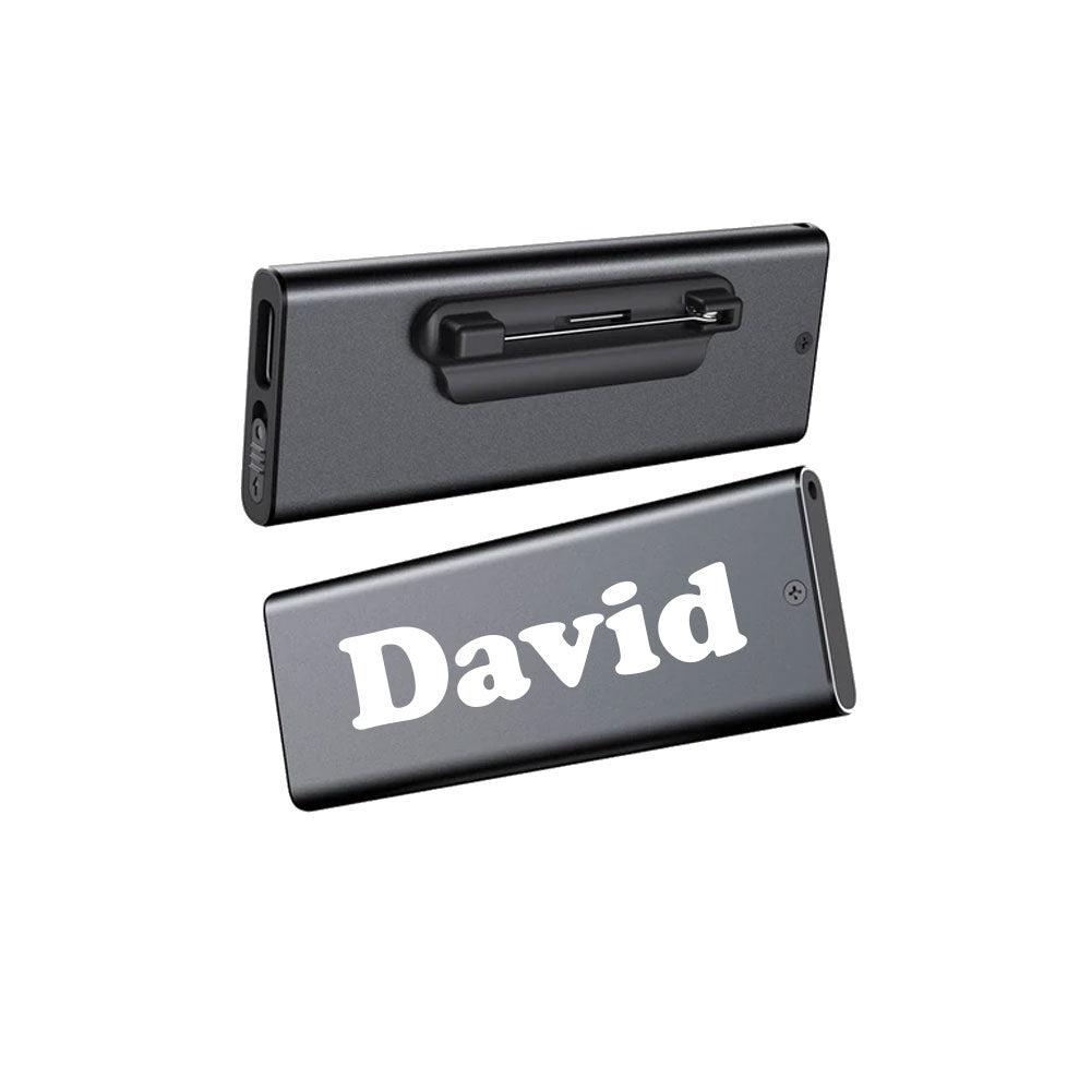 Easy Retail Store Name Tag One Button Voice Recorder - SSS Corp.# - variant_sku# - Retail Name Tag Sound Recorder