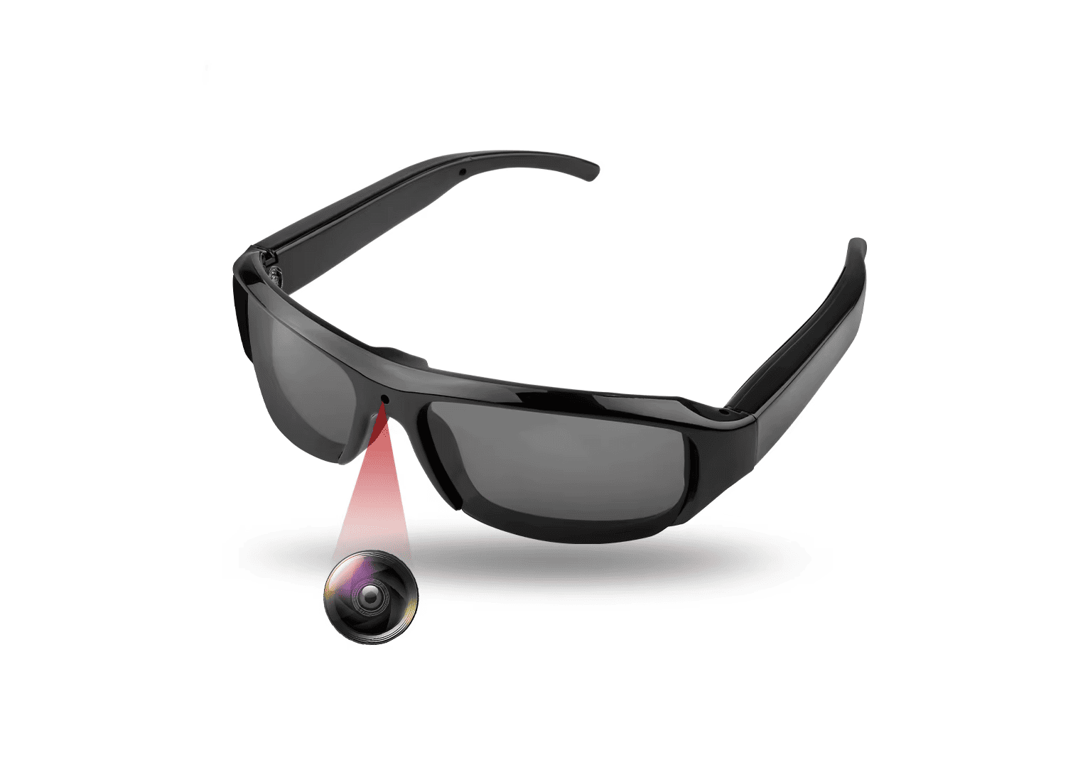 HD video recording sunglasses with hidden camera