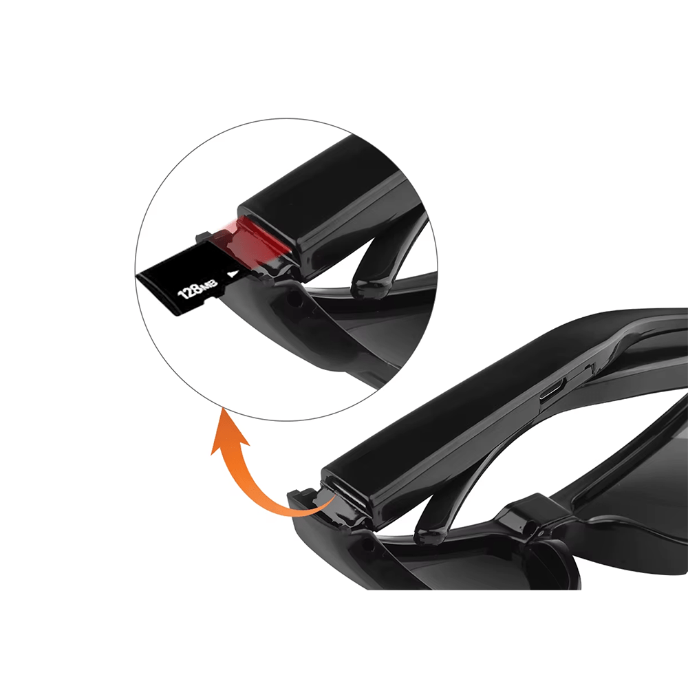 hidden camera glasses with audio and photo function