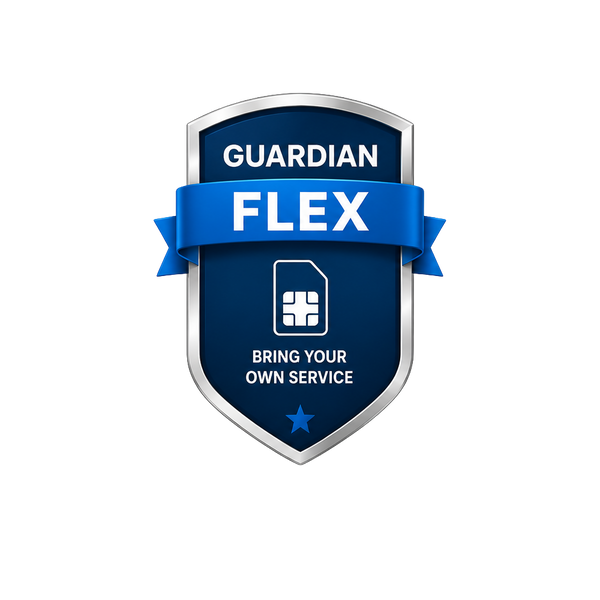 Guardian Flex kids GPS smart watch package with flexible activation options and parental safety features