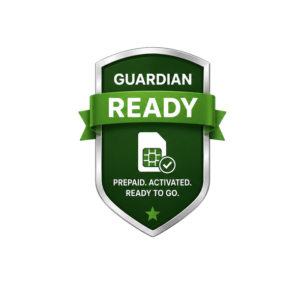 Guardian Ready kids GPS smart watch package with prepaid 4G LTE service and ready-to-use setup