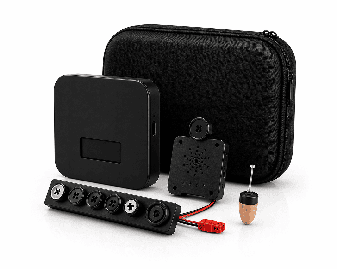 wearable camera for hidden surveillance with real time audio support