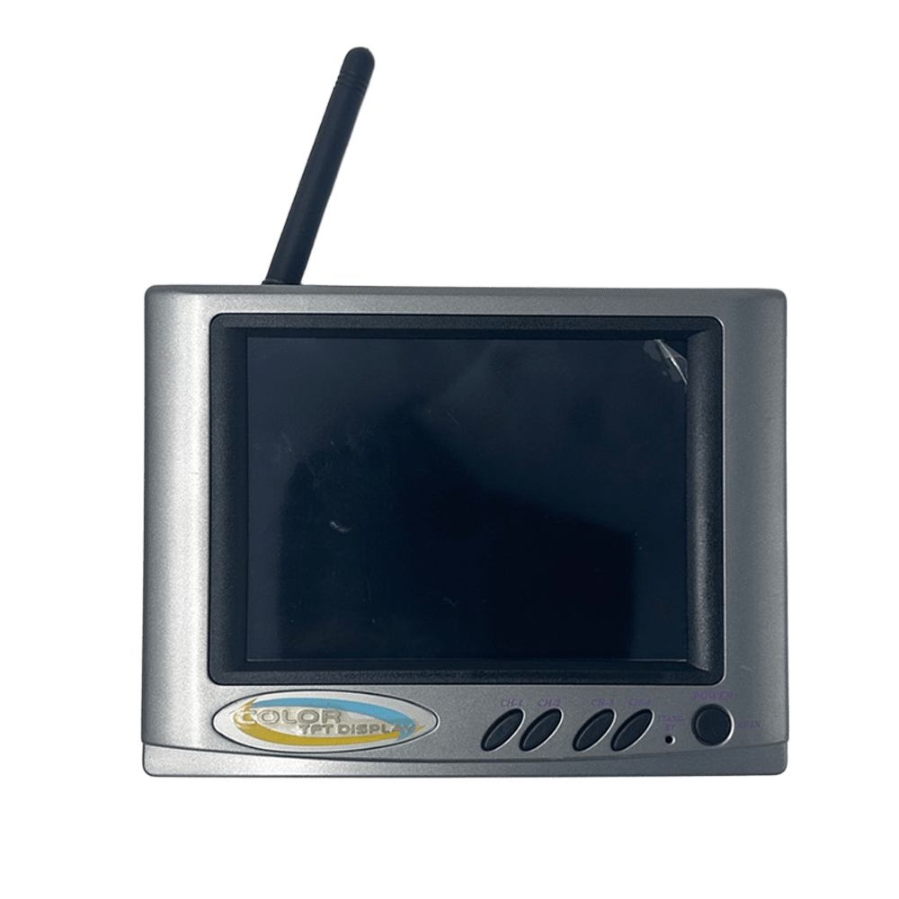 Wireless RF receiver monitor for CCTV