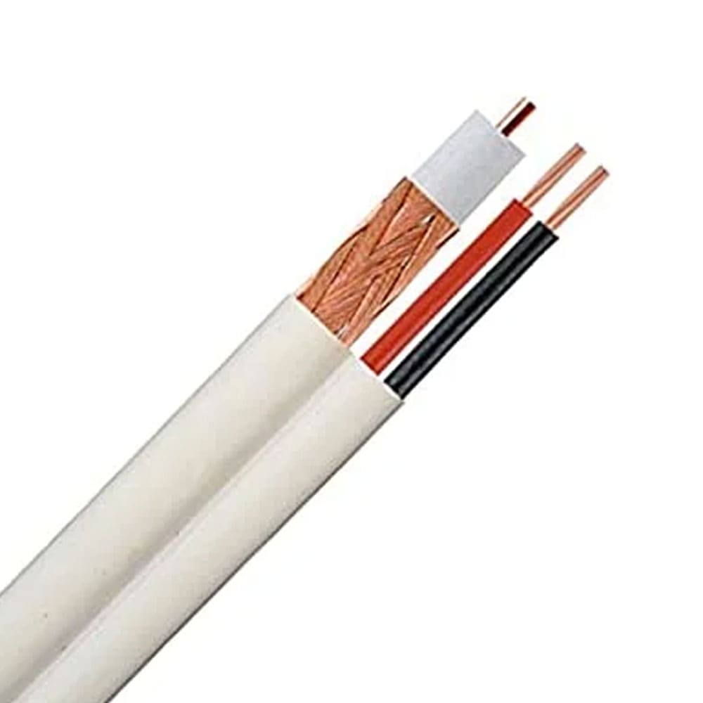 RG59 CCTV Cable - Combo Installer Cable Spool - SSS Corp.# - variant_sku# - RG59/U Coax + 18/2 Power Combo Cable, Split Type Cable