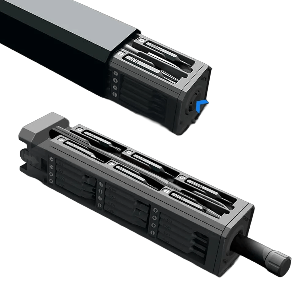 portable electronics screwdriver kit with magnetic tips