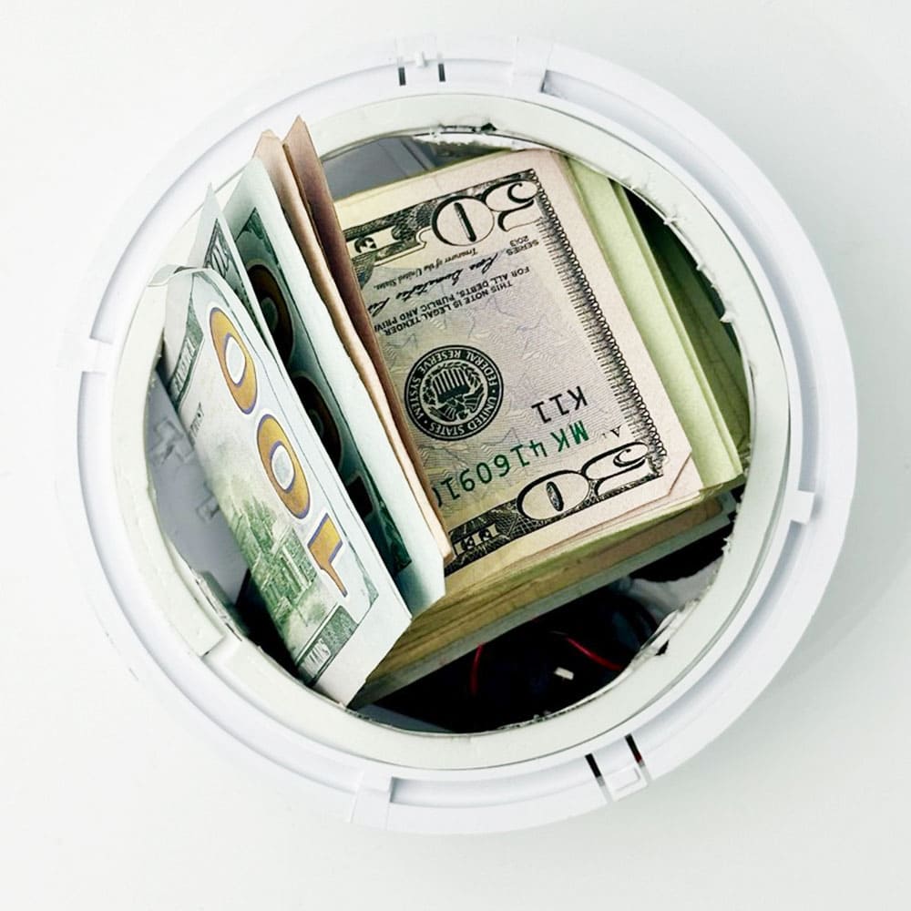 Smoke Detector Hidden Safe: Covert Stash Solution - SSS Corp.# - variant_sku# - Smoke Detector Hidden Safe Covert Stash Solution
