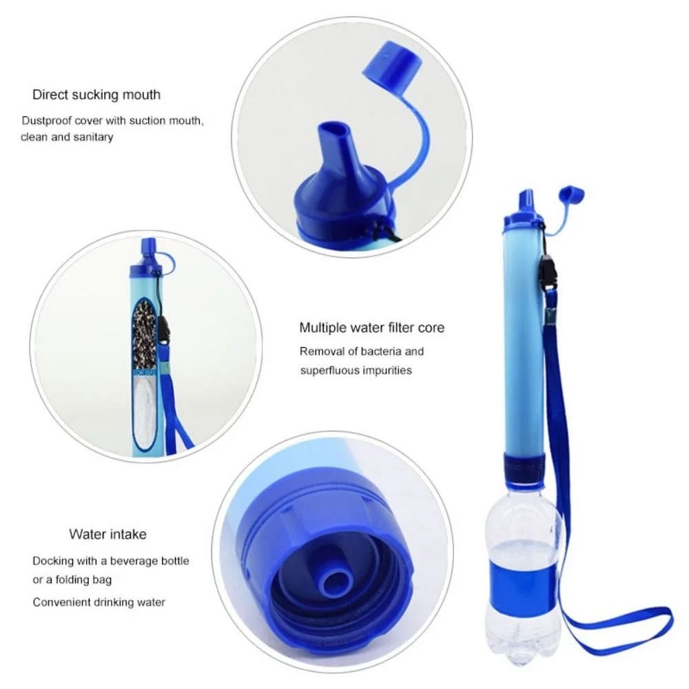 Survival Straw: Portable Water Filtration System - SSS Corp.# - variant_sku# - Survival Straw: Personal Water Filtration System