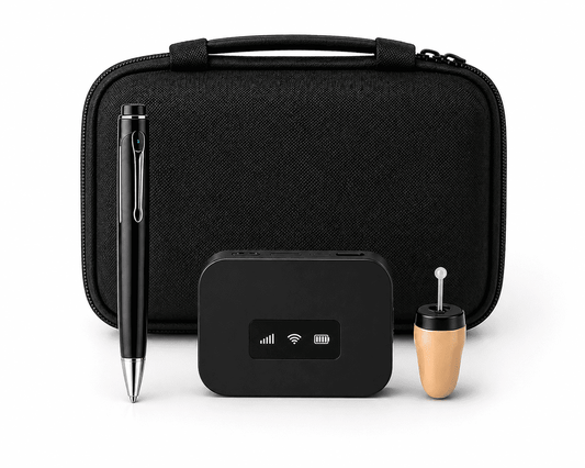 remote audio monitoring system with discreet voice recorder pen and mobile hotspot