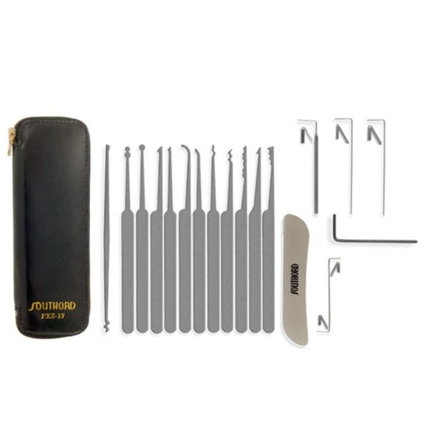 17 Piece Lock Picking Set & Tools | Find the Best Lock Pick Set