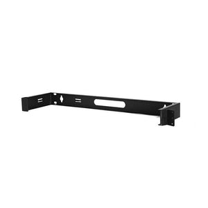 1u Wall Mount Bracket - Hinged - Black Patch Panel Cable Organization