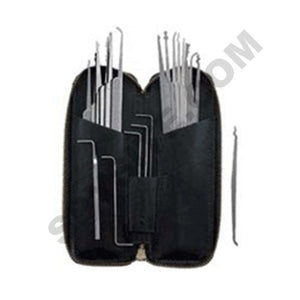 Twenty Piece Metal Handle Lock Picking Tool Set