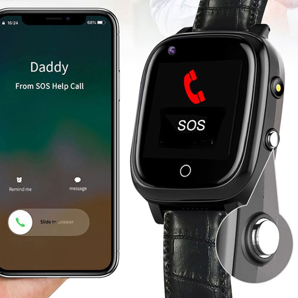 4G LTE Adult GPS Watch and SOS Wearable Device - Dementia Patient Tracker - SSS Corp.# - variant_sku# - adult SOS tracking watch for dementia patient