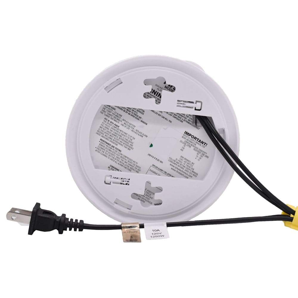 4K UHD TOP View Wifi Carbon Monoxide Detector Spy Camera & DVR - Wireless Hidden Camera - 110V Hardwired - SSS Corp.# - variant_sku# - Spy Smoke Detector Camera