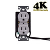 4K WiFi Spy Functional Electrical Outlet Camera - Wall Outlet Hidden Spy Camera DVR - SSS Corp.# - variant_sku# - 4K WiFi Spy Functional Electrical Outlet Camera
