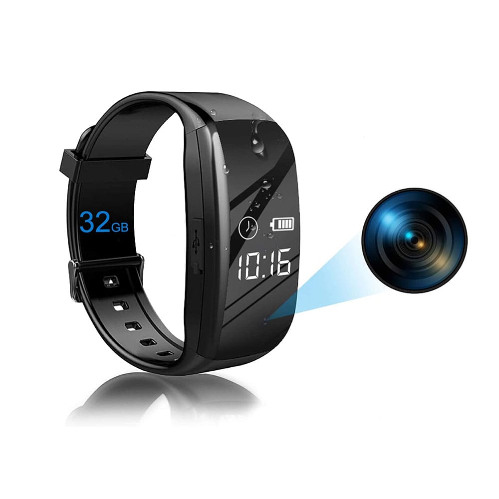 64G HD1080P Mini Camera Smart Watch Wristband DVR Video Recorder Smart  Bracelet | eBay