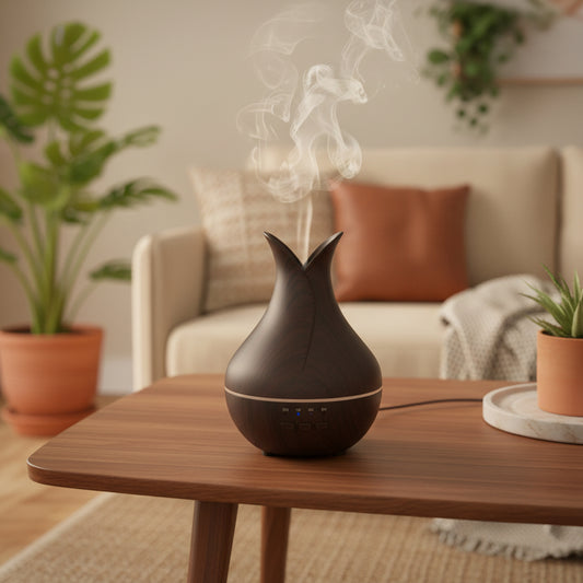 Essential oil diffuser camera with live video and audio