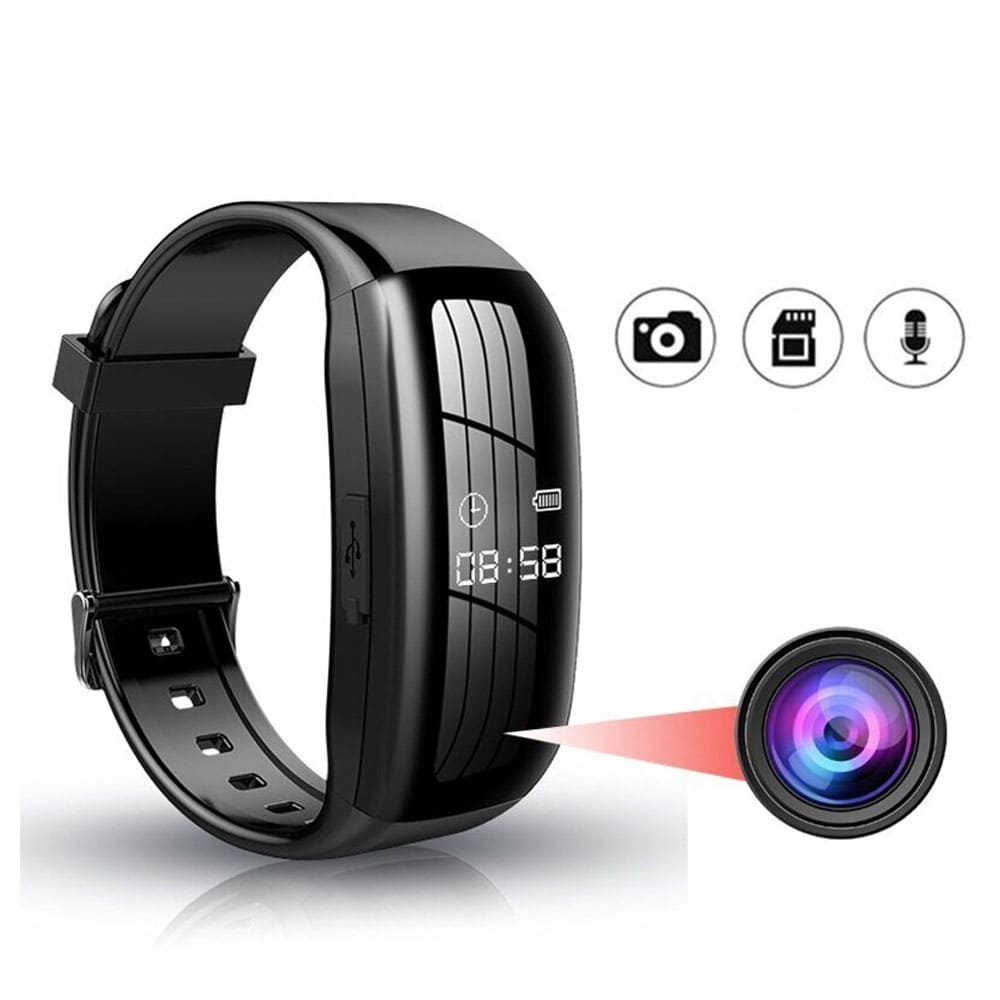Unisex Smart Watch Hidden Camera - Digital Wristwatch Camera DVR