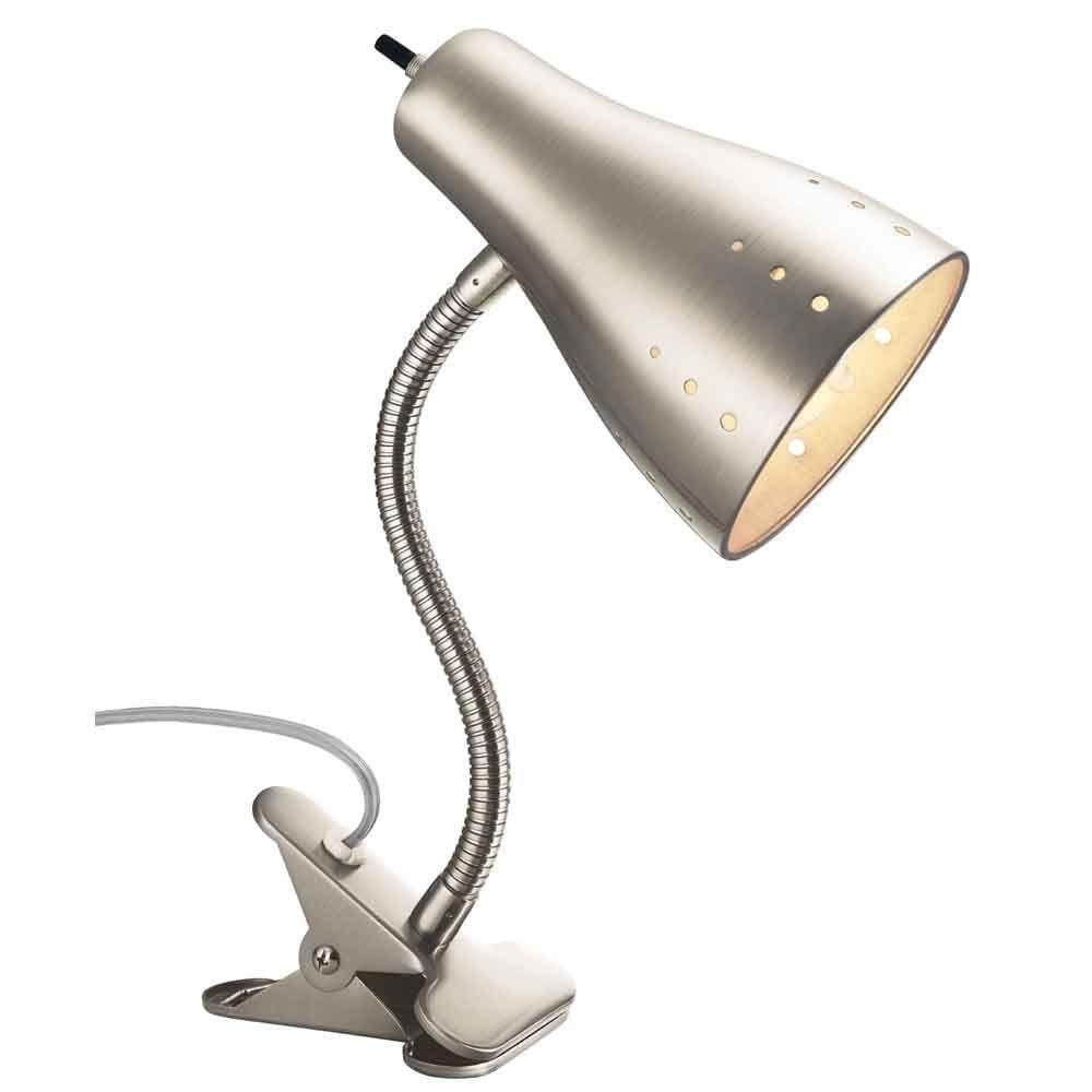 Clip Lamp - 13 - 7/8 in. Satin Chrome Clip Lamp - SSS Corp.# - variant_sku# - Clip Lamp - UV Sterilizing Must Have