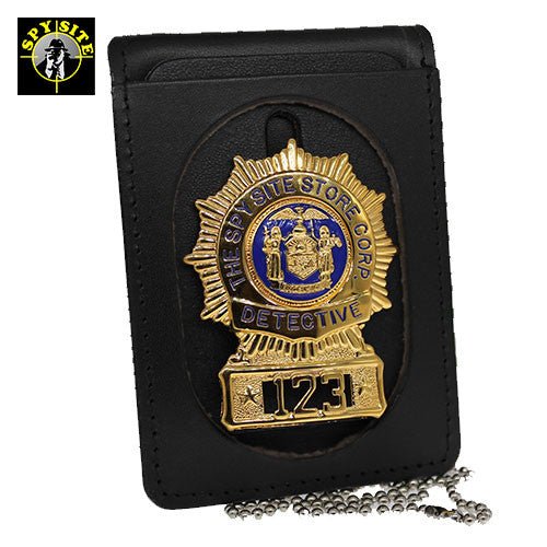 Convertible Flip - Out Badge Wallet & Case - SSS Corp.# - variant_sku# - Oval cut badge wallet
