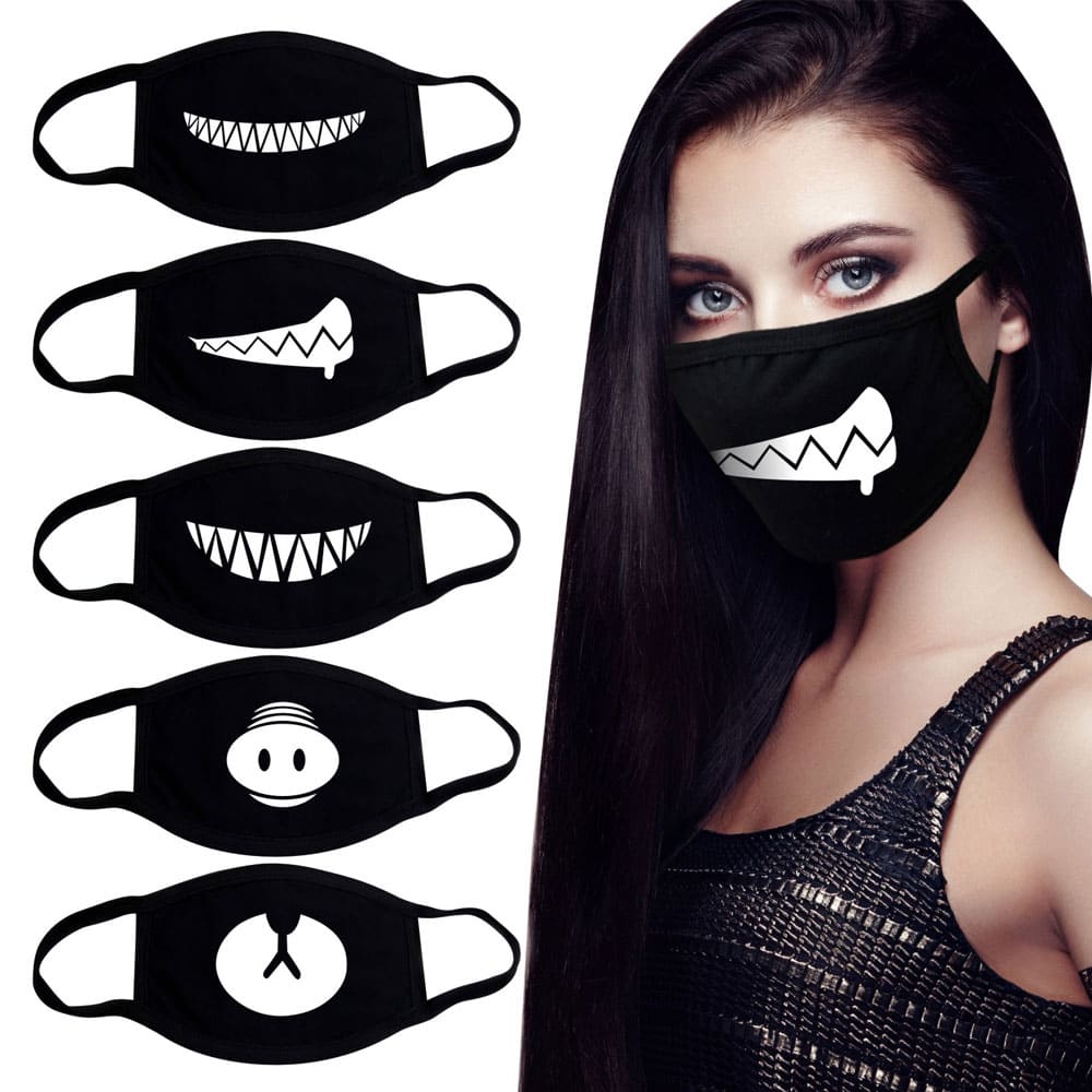 Fun Face Re - Usable Face Mask - Washable - SSS Corp.# - variant_sku# - funny face face mask