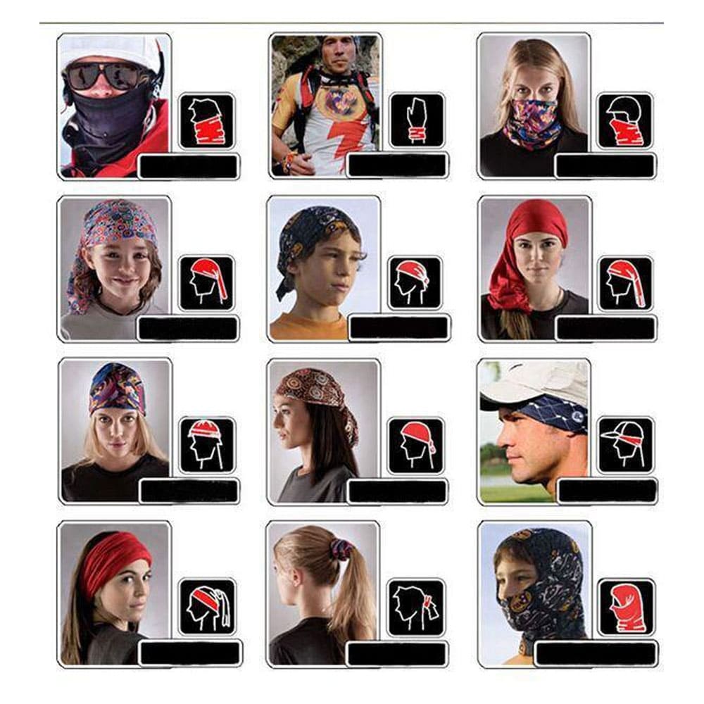 Gaiter Snood Re - Usable Face Covering - 9 ways to wear! - SSS Corp.# - variant_sku# - multi way use snood gaiter mask