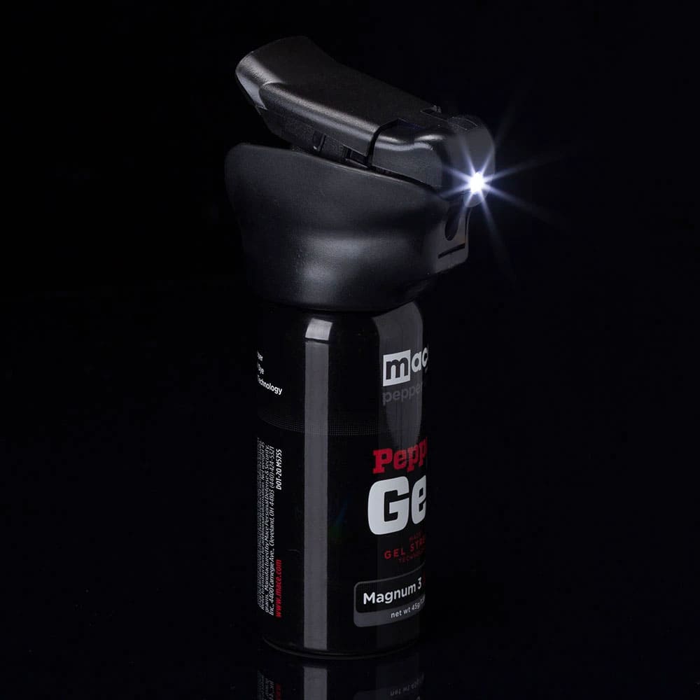 flip-top pepper gel spray for accurate self defense