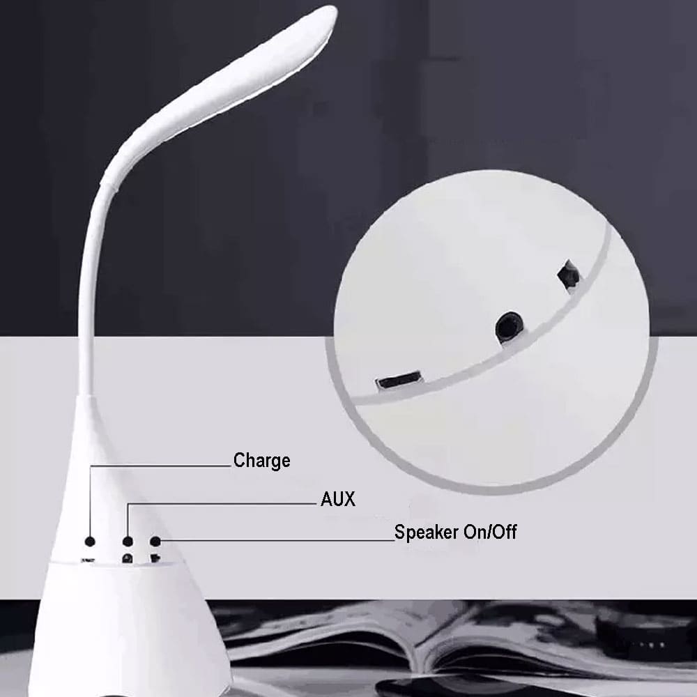 HD Wi - Fi Desk LED Light & Speaker Hidden Camera Recorder with Live View - SSS Corp.# - variant_sku# - lamp and speaker spy camera