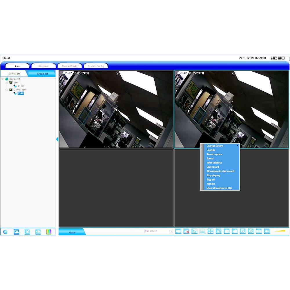 IP Security Camera P2P Onvif Outdoor Wifi Camera -multiplex view