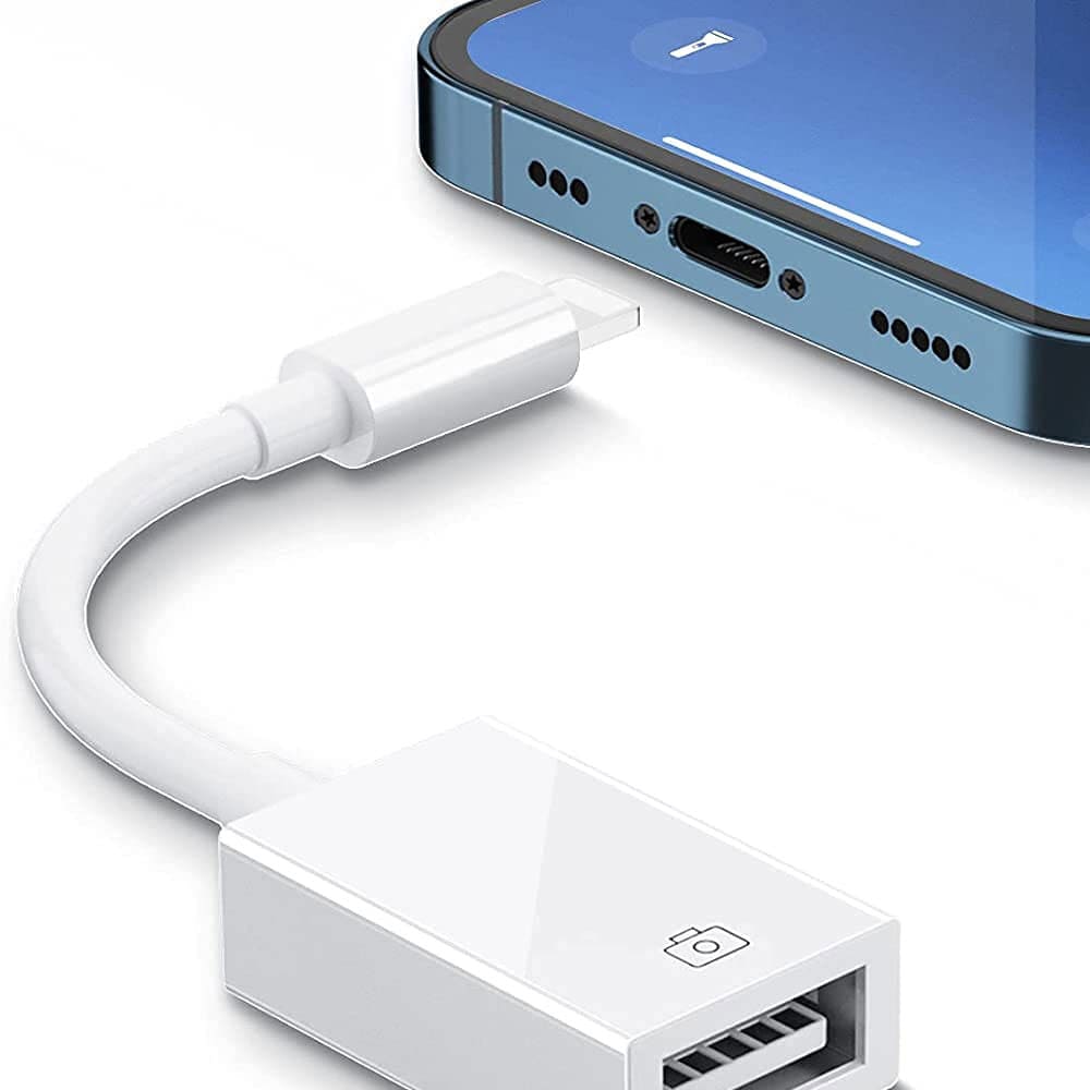 iPhone & iPad USB Adapter - iPhone OTG - Want to make your cellphone more productive? - SSS Corp.# - variant_sku# - iOS Lightning to USB Camera Adapter - iPhone OTG