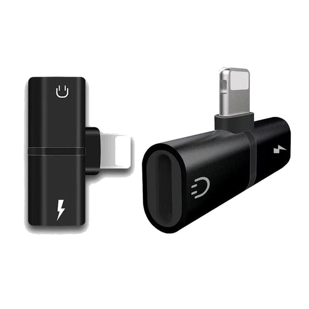 iPhone Lightning Headphone & Charger Splitter - SSS Corp.# - variant_sku# - iPhone Lightning Headphone & Charger Adapter
