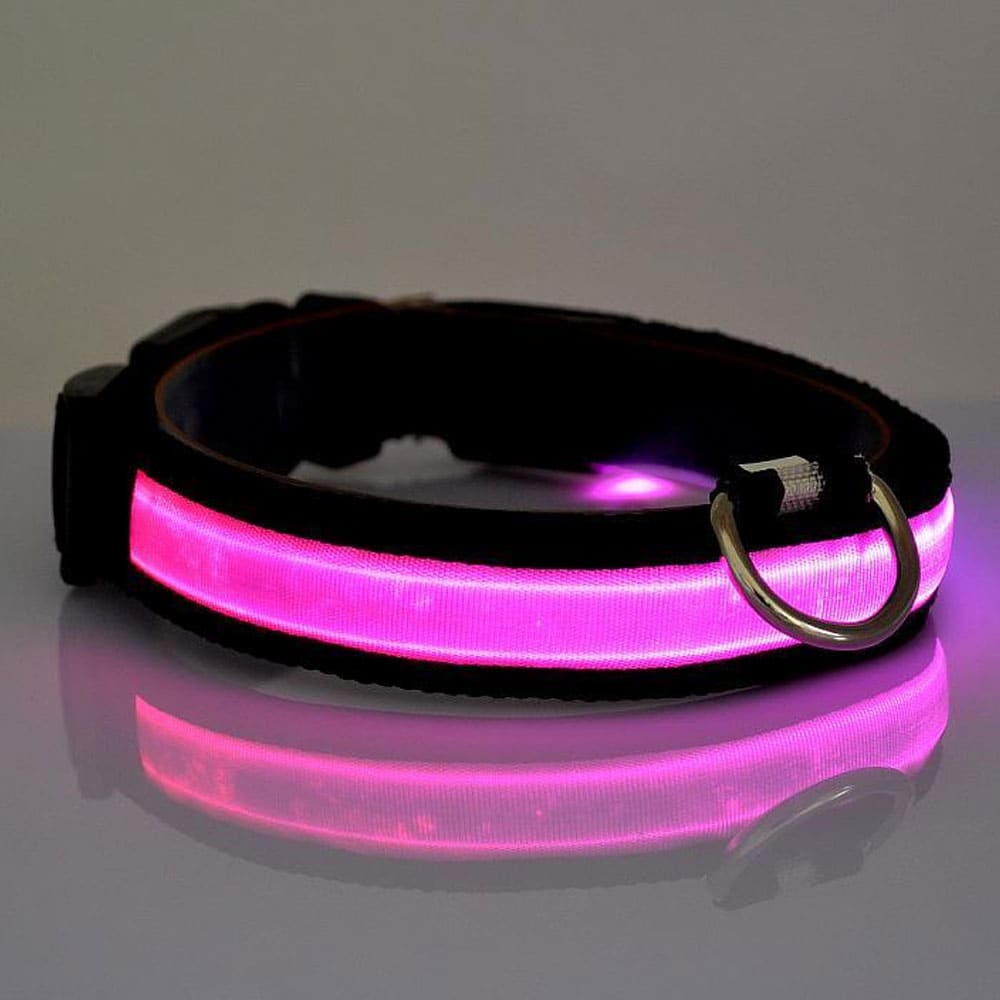 LED Dog Collar - Dog Walking Safe Collars for Pets - SSS Corp.# - variant_sku# - night time pet collar