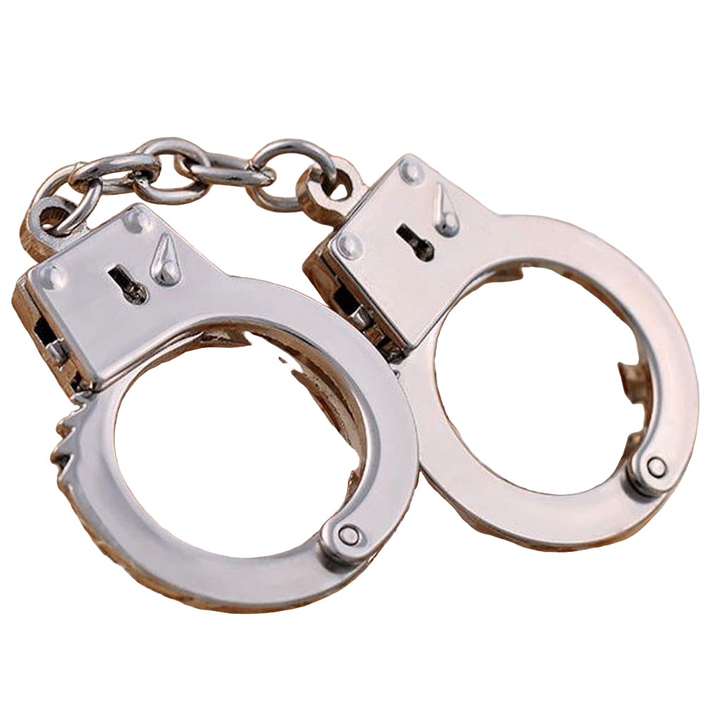 miniature thumb cuffs party favor keychain